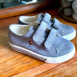 Toddler size 8 Polo Ralph Lauren Velcro Shoes